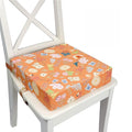 Toddler Booster Seat for Dining Table,Portable Kids Booster Seat - Adjustable, Non-Slip, Lightweight & Easy to Clean(Orange)