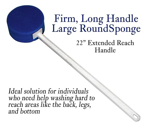 RMS Premium 7-Piece Hip Knee Replacement Kit with Leg Lifter, 19 and 32 inch Rotating Reacher Grabber, Long Handle Shoe Horn, Sock Aid, Dressing Stick, Bath Sponge - for Knee or Back Surgery Recovery