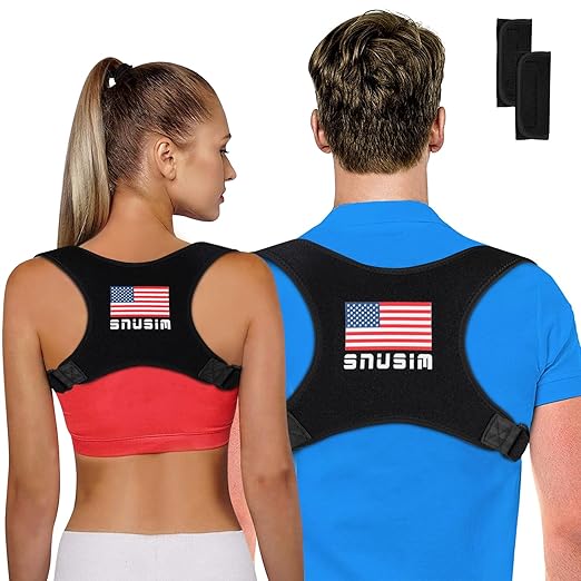 Posture Corrector Upper Back Brace Neck Shoulder Back Support Brace Pain Relief Belt for Women Men Braces Spine Straightener Breathable