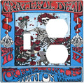 Decorative Outlet Covers Hippy Skull Red Rose Floral 2 Gang Duplex Light Switch Cover Plate Gfci Wall Plate Plug Switch Plate Covers for Bathroom Decor