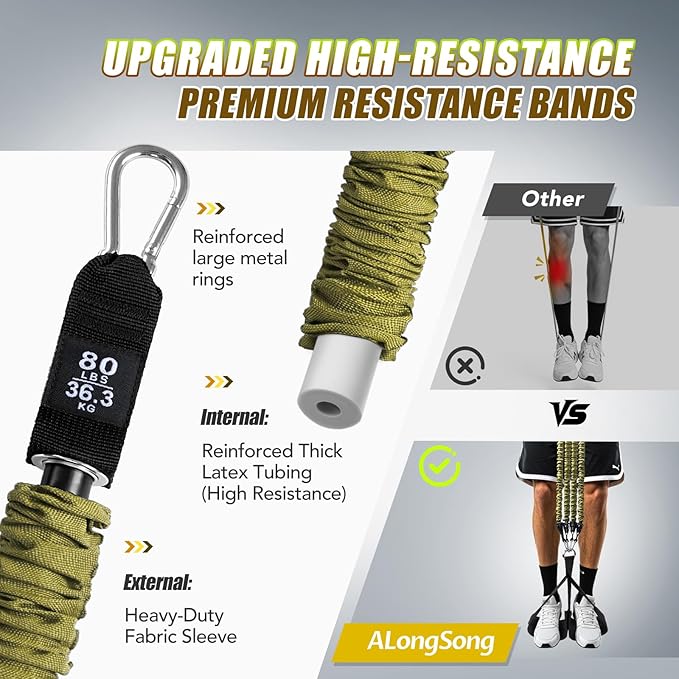 Pull Up Assistance Bands with Foot Support Pedal - 320LBS /400LBS Heavy Duty Resistance Bands Adjustable Weight/Height with 80Lbs Bands&Measured Strap for Strength Training Home Gym