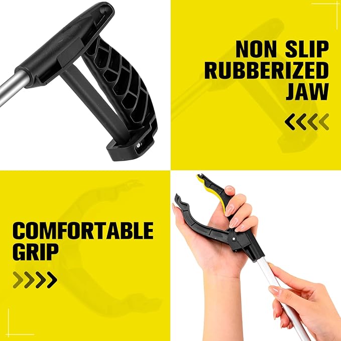 Sabary 30 Pcs Grabber Reacher Trash Pickers Bulk Tool 30'' Long Upper Back to School Litter Cleanup Heavy Duty Handy Mobility Aids Pick up Lightweight Nonslip Claw Elderly Arm Extension Stick