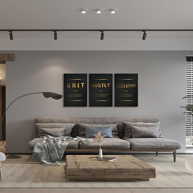 Motivational Wall Art Prints Canvas- Office Wall Decor - Inspirational Quotes Wall Art, Office Wall Art Canvas Painting Artwork Decor For Bedroom Living Room