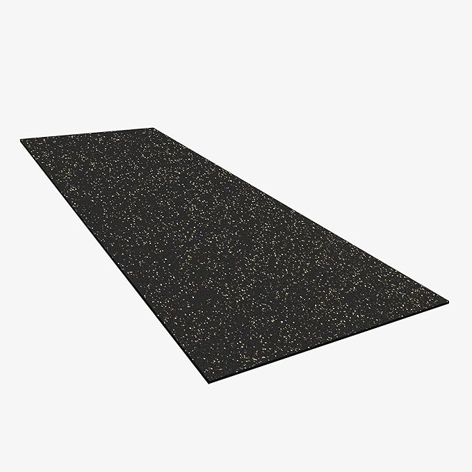 IncStores 3/8 Inch Thick Heavy Duty Rubber Flooring Roll | Flexible Recycled Rubber Roll Flooring for a Stronger and Safer Basement, Home Gym, Shed, or Trailer | 4ft x 10ft