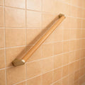4 FT Modern Aluminum Handrail Set - ADA Compliant Indoor & Outdoor Stair Railing. 1.4" Diameter Grab Bar. Wall-Mounted with 90°Wall Return End. Ideal for Safe Grip，Rust Free(Cherry Wood Grain, 4 FT)