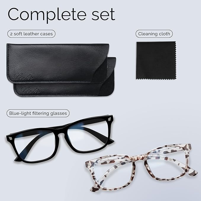 livho High Tech Blue Light Glasses - Advanced Blue Light Blocking Computer Glasses - Screen Fatigue & UV Protection