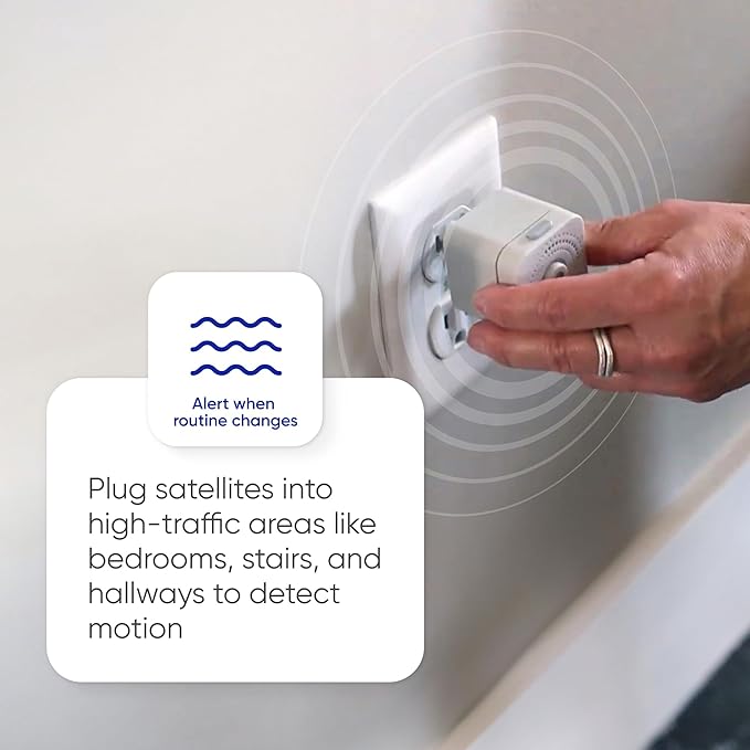 Satellite - Eliminate Dead Zones & Boost Signal - Motion & Light Detector - Works w/Nomo Smart Care System - 2 Pack