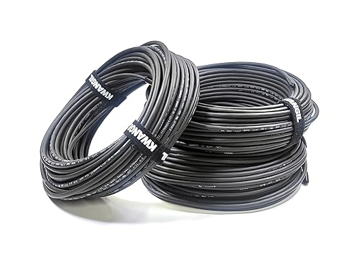 24AWG 8 Conductor Wire Cable (UL2464) - High Flexible Tinned Copper Unshielded Alarm Security Burglar LED Power - for Low Voltage Installations (Matte Black 25FT)