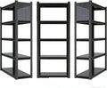 3 Sets Storage Shelves with Pegboard,72“*48" Wide 24”Heavy Duty Garage Shelving Units and Storage,Metal Shelving Adjustable Shelves,Garage Storage Rack,Industrial Utility Organization