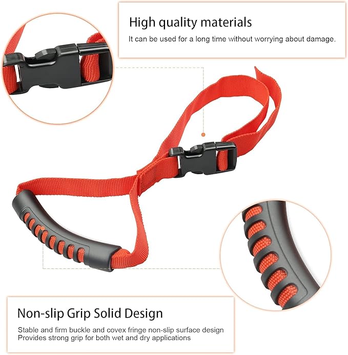 Bentolin Hand Handle Adjustable Standing Safety Handle Suitable for Elderly and Assistance- Disability Help (Red)