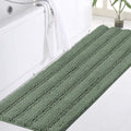 Turquoize Bath Mat, Green Bay, 47" x 17", Plush Chenille, Non-Slip, Machine Washable
