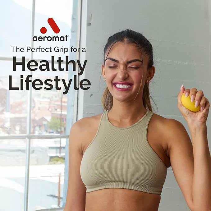 Ecowise Hand Therapy Fruit Squish Ball Pair – 2 Lemon Stress Balls for Adults, Hand Therapy and Grip Strength Trainer, Squeeze Balls for Stress Relief, Wrist and Finger Exercise, Latex-Free