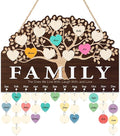 KAlRNE Family Tree Birthday Reminder Board,Family Sign Wooden Plaques,Decorative Birthday Tracker Sign,Anniversary Reminder Board,DIY Calendar Gift for Nana Friend Mother Grandma Lover