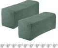 uxcell 2pcs Stretch Armrest Covers for Chairs/Sofas, Couch Arm Covers with Twist Pin, Furniture Protector Slipcovers Tea Green