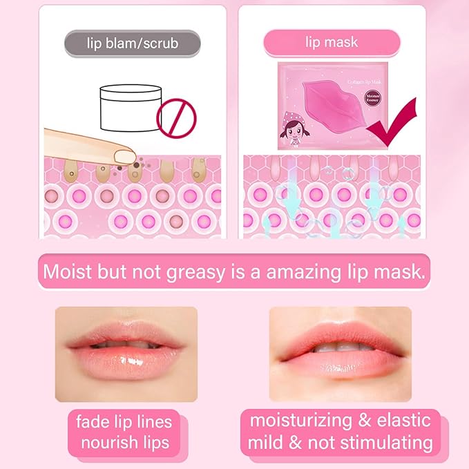 20 Pairs Lip Mask & Eye Mask, Under Eye Patches, Lip Mask Skincare, Bridesmaid Gifts, Small Gifts for Women, Mini Gifts for Women, Bulk Gifts, Bachelorette Party Favors, Hangover Kit, Cheer Gifts