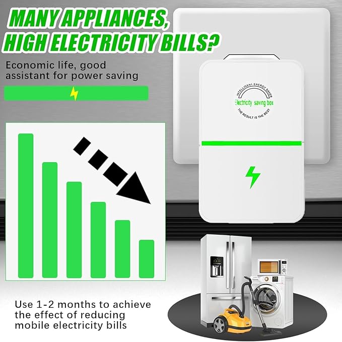 Ecowatt Saving Device Powernova Electricity Save Box Voltpro Esaver Reduce Electricity Waste by 50% for Household Office Markets Us Plug 90v-250V 30KW (6PCS)