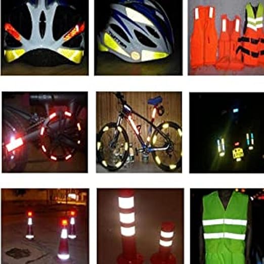 Black White Reflective Tape 2 inch Wide, Outdoor Waterproof Hazard Conspicuity Warning Industrial Marking Tape (166 feet)
