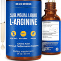 L-Arginine Liquid Nitric Oxide Supplement for Men and Women – Non-GMO Vegan for Circulation, Endurance, Energy, Stamina, Performance and Workout – 2 fl oz