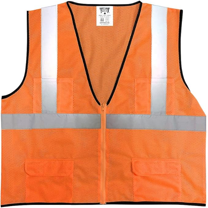 Economy High Visibility All Mesh Vest, Orange, 4X-Large, 5 PacK