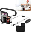 Bed Rails for Elderly Adults Safety, Adjustable Bed Assist Rail for Seniors, Bed Safety Rail with 2 Storage Bag and Fixing Strap, Fit King, Queen, Full, Twin, Supports 300 lbs