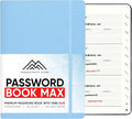 PRODUCTIVITY STORE Best Password Book With Alphabetical Tabs | Password Book, Organizer & Notebook | Password Keeper To Keep Website Logins & Passwords Safe | Black | Medium 5x8