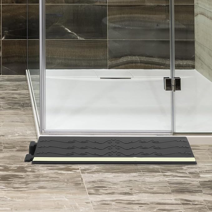 Indoor Rubber Threshold Ramp Pad Glow in The Dark Threshold Ramp for Robot Cleaner Home Entrance