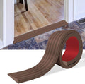 Threshold Ramps for Doorways Self-Adhesive Rubber Ramps for Door Threshold Rubber Door Threshold Ramp for Wheelchair Stroller Scooter Reducer Ramp (Brown, 2” Wide x 10' Long)