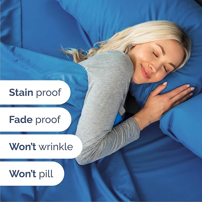 Cal King 6 Piece Sheet Set - Cooling and Breathable Bed Sheets - Hotel Luxury Bed Sheets for Women, Men, Kids and Teens - Deep Pockets - Easy Fit - Soft and Wrinkle Free - Cal King Royal Blue Sheets