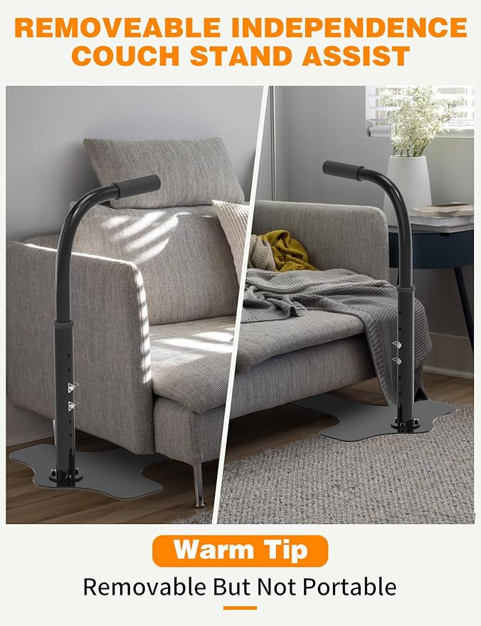 yeezoo Couch Stand Assist for Elderly,Adjustable Height Lift Stand Assist with Non-Slip Handle,Stand Assist for Couch,Sofa or Chair(300LBs Capacity)