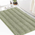 Turquoize Chenille Bath Rugs Shaggy Bathroom Rugs Non Slip Bath Mat for Bathroom 24 x 36 Eucalyptus Rug for Extra Soft and Absorbent Area Rug, 24"x 36", Eucalyptus