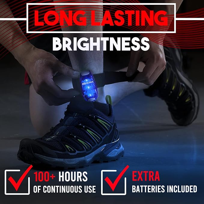 4 Pack LED Safety Light, Clip on Reflective Gear Lights for Walking at Night, Running, Jogging, High Visibility Strobe Light Accessories for Runners, Kids, Hiking, Kayak, Cycling, Camping, Boat