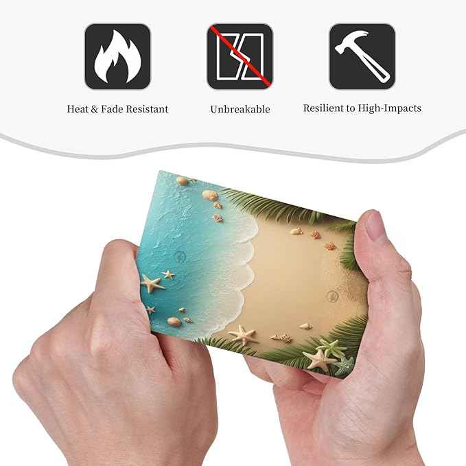 Light Switch Cover Plate Summer Beach Themed Starfish Seashells 1 Gang No Device Blank Electrical Wall Plates Faceplate Decorative Switch Plate for Bedroom Bathroom Decor