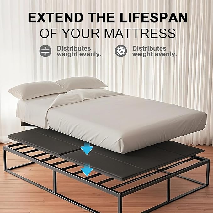 Imperius Folding Spring Box, 10MM, Bed Support Flat Noodles, Queen Size 60x80'' ﻿Light and Thin, Breathable, Noise Minimizing,Moisture Resistant Bunkieboards