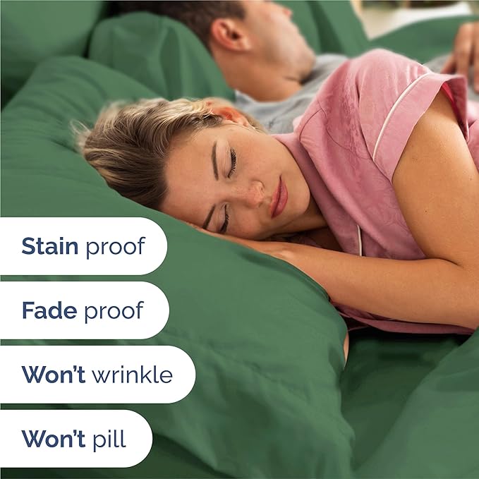 Twin 4 Piece Sheet Set - Cooling & Breathable Bed Sheets - Hotel Luxury Bed Sheets for Women, Men, Kids & Teens - Comfy Bedding w/Deep Pockets & Easy Fit - Soft & Wrinkle Free - Twin Emerald Sheets