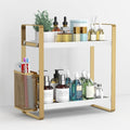 LEMIKKLE Bathroom Counter Organizer with Basket, Skincare,Makeup Organizers for Vanity,Storage Organizers for Bathroom, Kitchen, Dresser（White）