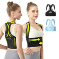 Posture Corrector for Women - Lightweight and Breathable Back Brace for Pain Relief, Rounded Shoulders and Hunchback, Compact & Portable with Fashionable Design, Invisible Under Clothes Black M