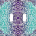 Light Switch Cover Ombre Modern Mandala Floral Geometric 2 Gang Wall Plate Double Light Switch Plate Toggle Decorative Outlet Covers Electrical Switchplate for Bathroom Bedroom Decor