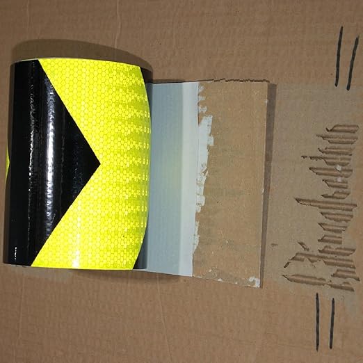 Reflective Tape 20 inch for Cars, Outdoor Waterproof High Visibility Hazard Conspicuity Warning Safety Industrial Marking Tape (66 feet)