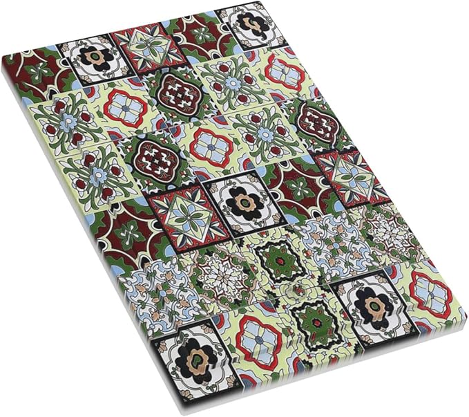 Light Switch Cover Plate Talavera Tile Decal 1 Gang No Device Blank Electrical Wall Plates Faceplate Decorative Switch Plate for Bedroom Bathroom Decor