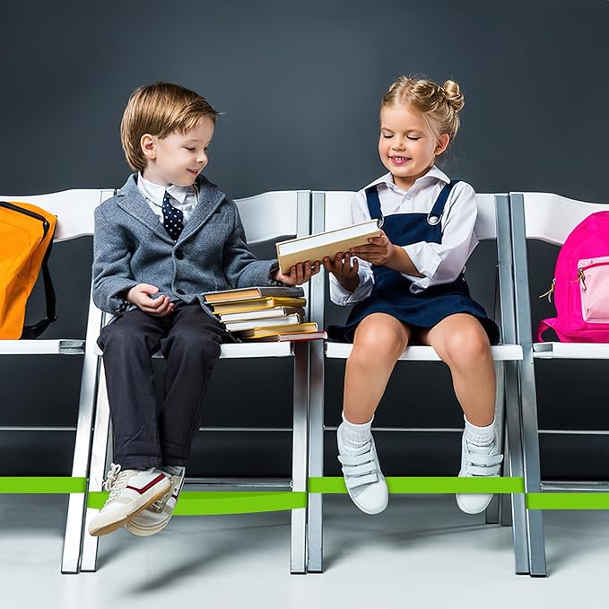 20 Pack Chair Bands for Kids with Fidgety Feet, ADHD Tools for Kids, ROOKEA Sensory Room Must Haves for Adhd Kids Fidget Chair Bands Autism Classroom Must Haves ADHD Tools for Classroom Home Chairs