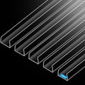 MONOID Drawer Edge Protector, Slip-On Clear Table Corners Guards, Door Kitchen Furniture Bumper, Prevent Wear, Impact Protection, Ease to Cut, 3/4" Thick, 39.4" Length – Clear, Pack of 5