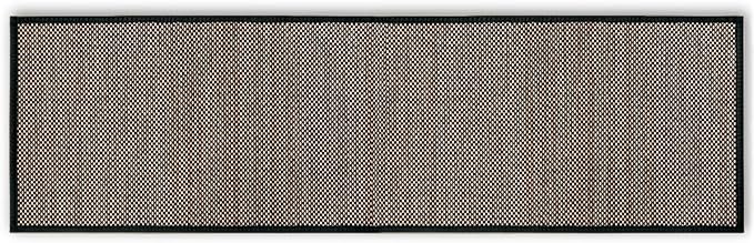 Artoid Mode Washable Non Skid Kitchen Rugs and Mats Doormat, Absorbent Door Mat Rugs for Kitchen Floor Front of Sink Hallway Black 17x60 Inch