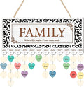 KAlRNE Birthday Calendar Board,Rustic Wooden Calendar Hanging Plaques,Family Birthday Reminder Board,Family Wooden Plaques with Tags,Gifts for Mom Nana Grandparents Anniversary Special Events