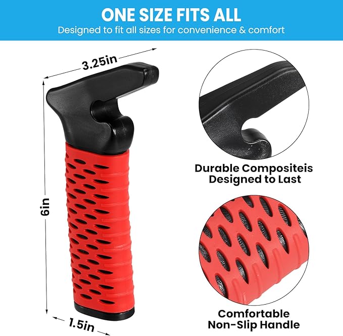 Car Door Handle for Elderly, Car Handle Assist Support Handle, Portable Mobility Aids for Getting Out of Car, Auto Grab Cane for Seniors and Handicapped, 2 Pack