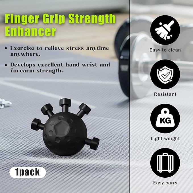 Finger Grip Strengthener, Finger Strength Trainer, Grip Strength Trainer Ball, Adjustable Hand Grip Strengthener, Silicone Grip Strength Trainer