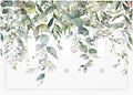Sage Green Watercolor Eucalyptus Leaves Floral Flowers Decorative Switch Plates 3 Gang Wall Plate Triple Toggle Light Switch Cover Faceplate Electrical Wall Panels for Farmhouse Bed Room Decor