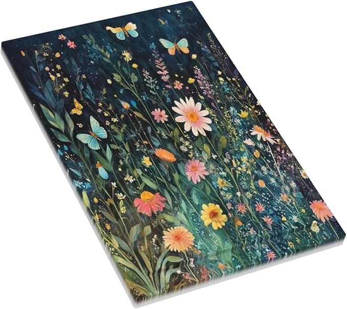 Light Switch Cover Plate Boho Vintage Floral Flower Butterfly 1 Gang No Device Blank Electrical Wall Plates Faceplate Decorative Switch Plate for Bedroom Home Decor