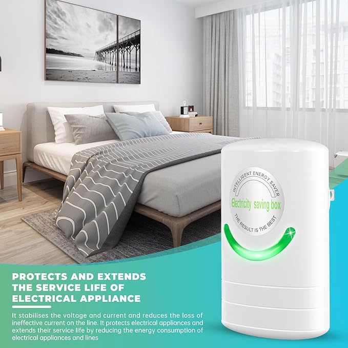 Power Saver Pro X,Stop Watt Energy Saving Device,Professional Electricity Saving Box,Intelligent Eco Volt Pro Energy Saver for Home Office,Stabilize Voltage 90V-250V 30KW,6Pack
