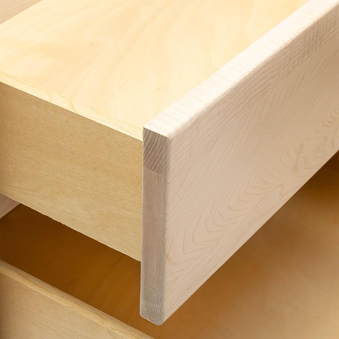 Quicklock RTA (Ready-to-Assemble) | Base Kitchen Cabinets - Shaker Style | Made in America (Raw Maple, 27" Wx34.5 Hx24 D Base)