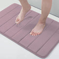 Buganda Memory Foam Bath Mat, 30" x 20", Ultra Soft and Non-Slip Bathroom Rugs, Water Absorbent and Machine Washable Bath Rug for Bathroom, Shower, and Tub, Mauve